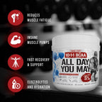 5% Nutrition All Day You May Aminoácidos Esenciales, BCAAs y EAAs para Recuperación e Hidratación 30 Servicios Sabor Mango Piña