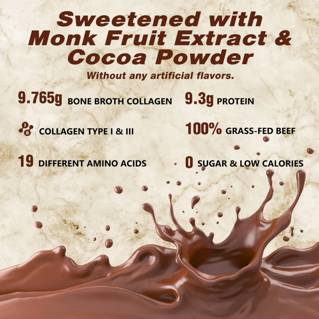 Zammex bone broth collagen 454 grs chocolate