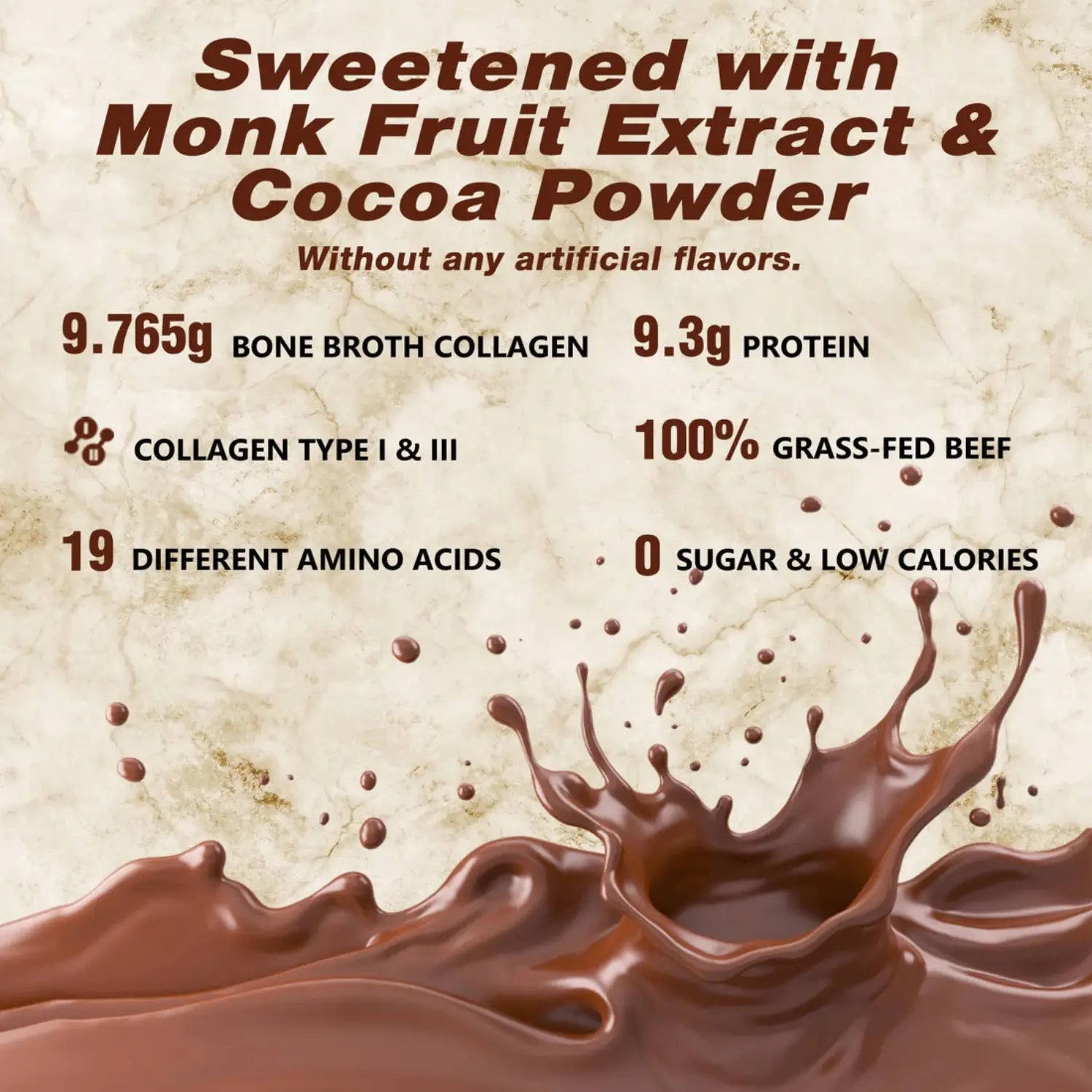 Zammex bone broth collagen 454 grs chocolate