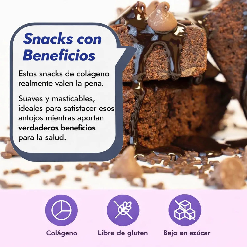 321 Glo Collagen+ Protein Brownie Sabor Chocolate 12 pzs