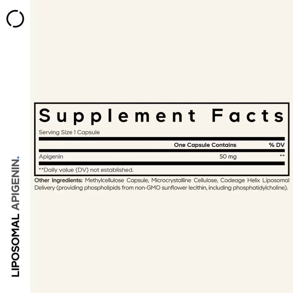 Codeage, Apigenina Liposomal, Complejo De Fosfolípidos, 90 Cápsulas Vegetales 50 Mg