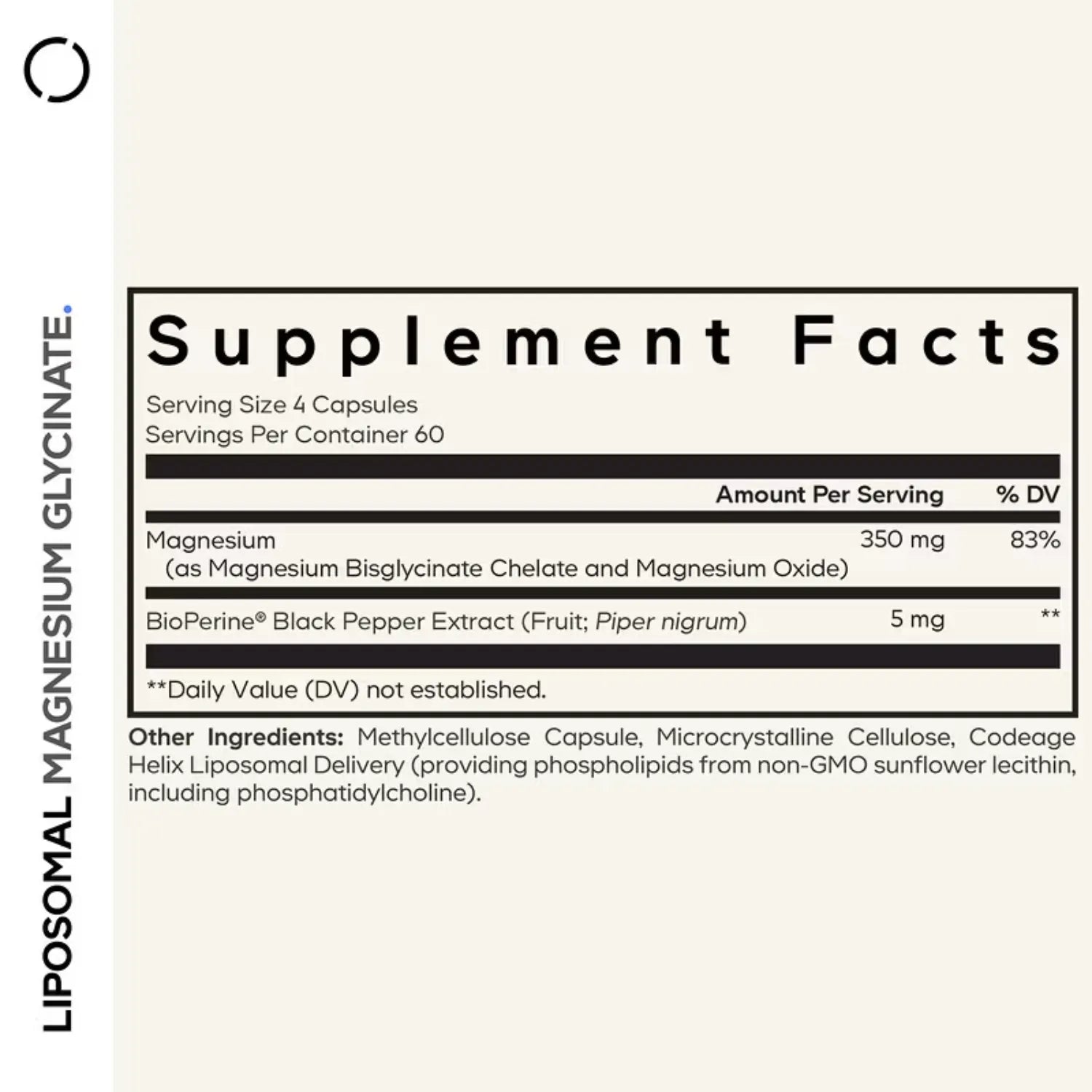 Codeage, Glicinato De Magnesio Liposomal, 240 Cápsulas Vegetales