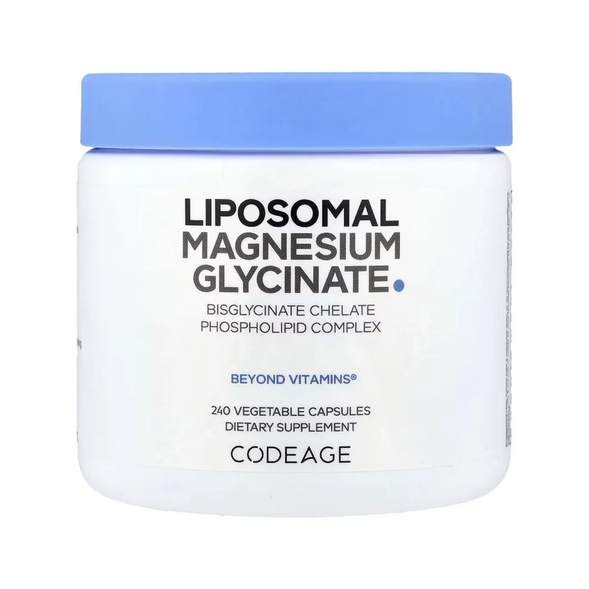 Codeage, Glicinato De Magnesio Liposomal, 240 Cápsulas Vegetales