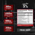 5% Nutrition | Freak Show Partitionier | 180 Cápsulas | Suplemento Alimenticio con Berberina