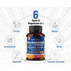 Sandhus Herbals Magnesium Complex 6 in 1500 mg Magnesium Con Zinc 120 Capsulas