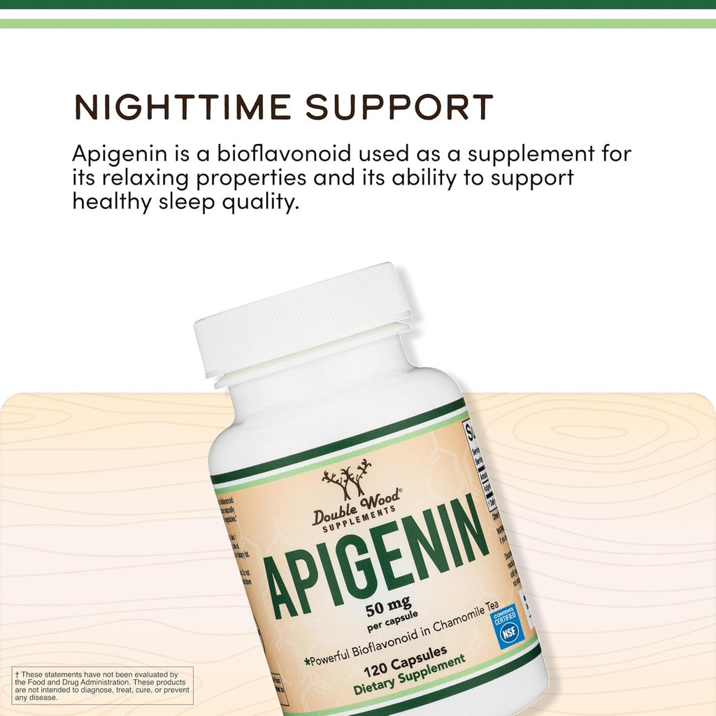 Double Wood Apigenina 50 mg 120 Cápsulas