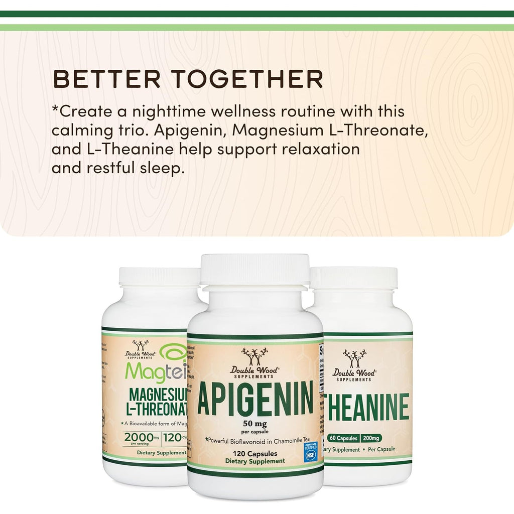 Double Wood Apigenina 50 mg 120 Cápsulas