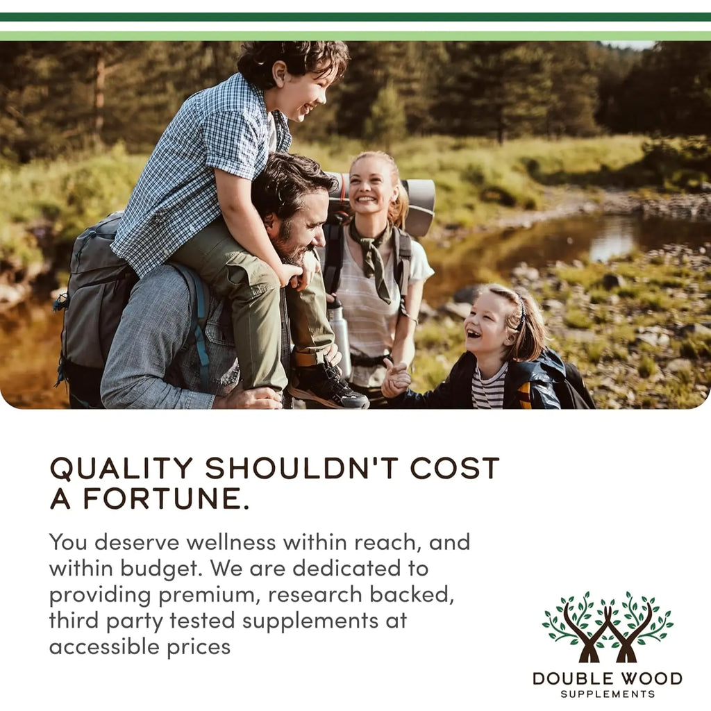 Double Wood Supplements Espermidina (10 mg de 99% de espermidina – Probado por terceros – 120 cápsulas – Más de 100 veces más potente que el extracto de germen de trigo