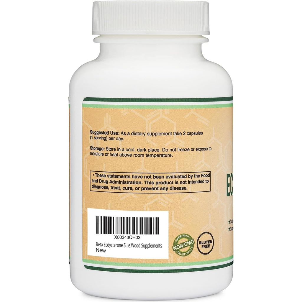 Double Wood Beta Ecdisterona 250 mg 120 Cápsulas
