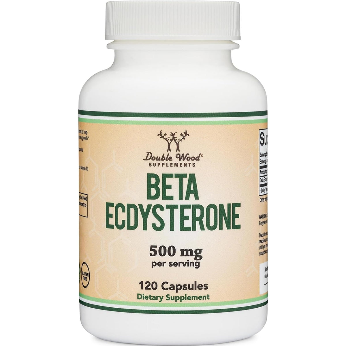 Double Wood Beta Ecdisterona 250 mg 120 Cápsulas