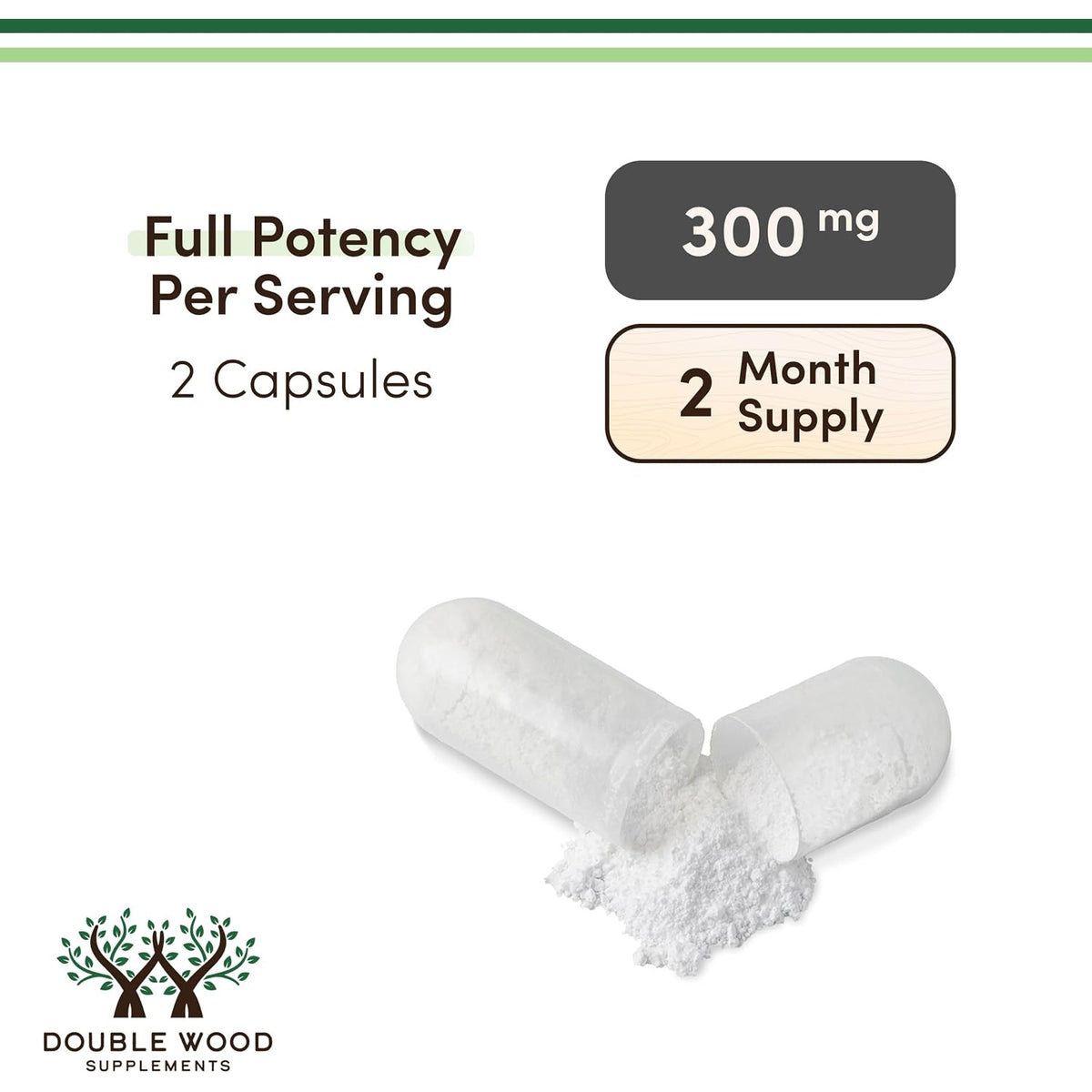 Double Wood Benfotiamina 300 mg 120 Cápsulas