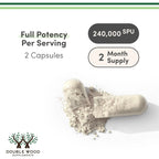 Double Wood Serrapeptasa120,000 SPU 120 Caps Sfn