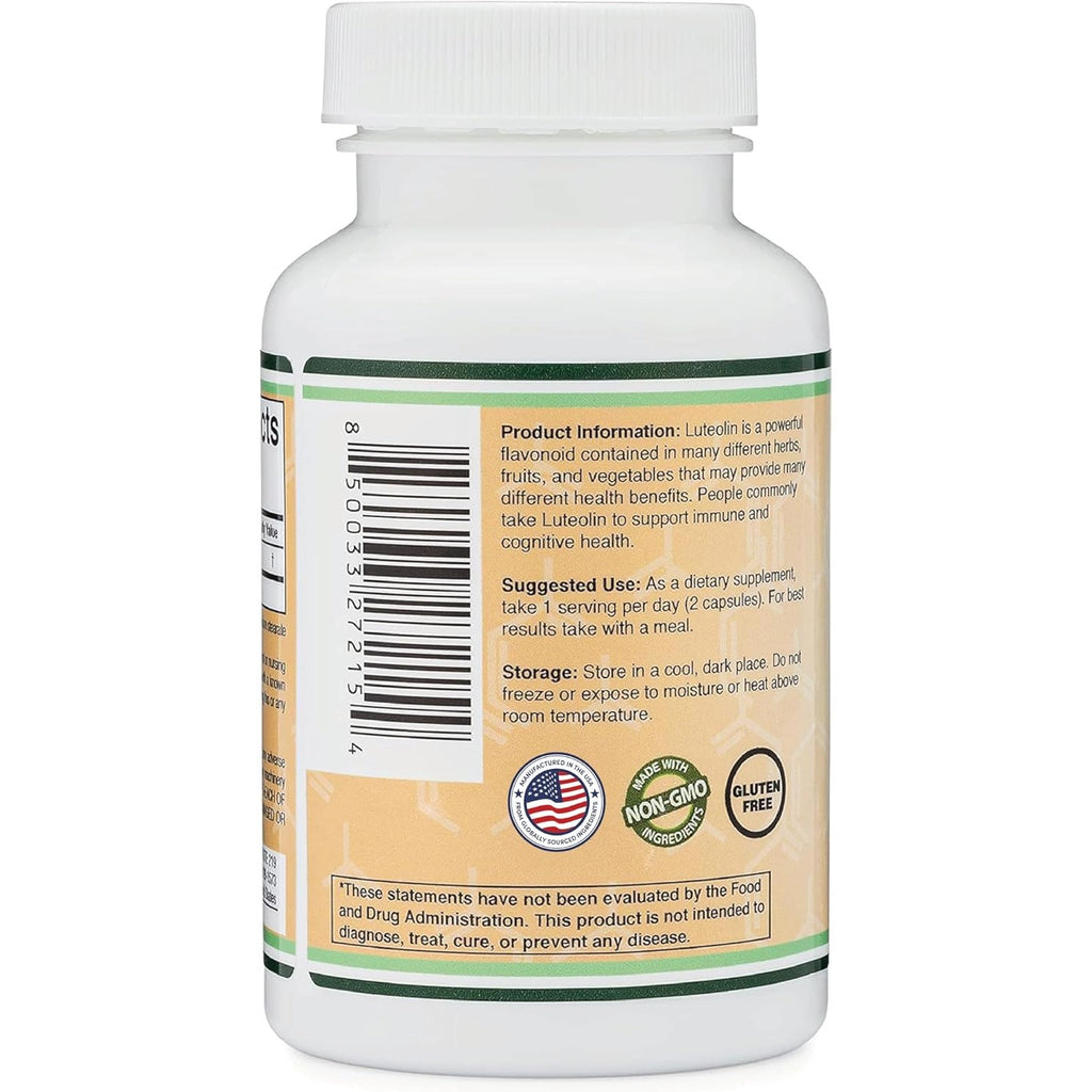 Double Wood Luteolina 100 mg 120 Cápsulas