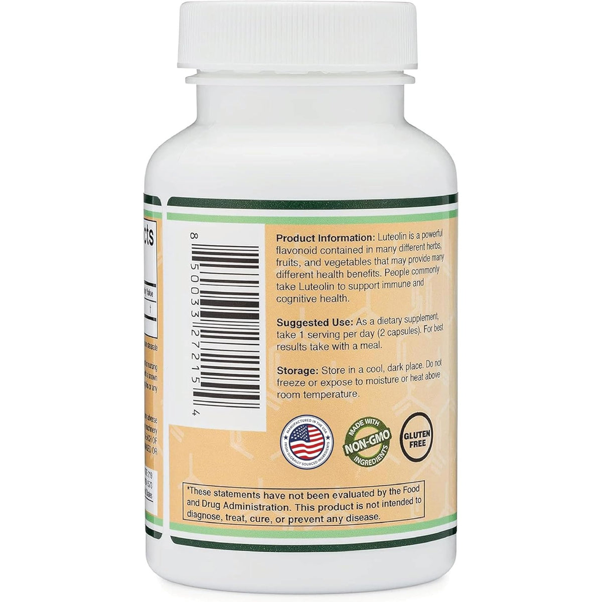 Double Wood Luteolina 100 mg 120 Cápsulas