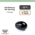 Double Wood Astaxantina (astareal) 12 Mg, 60 Softgels Sfn