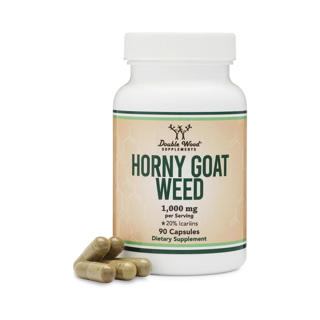 Double Wood Horny Goat Weed Epimedium 1000 mg 90 Cápsulas