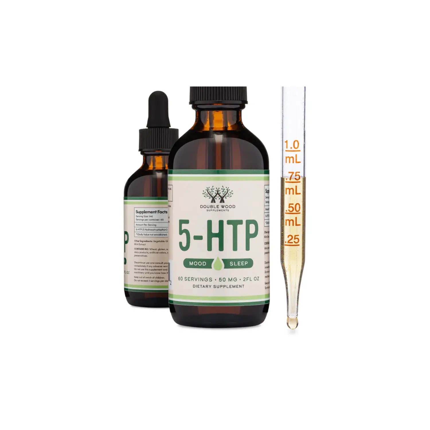 DOUBLE WOOD 5-HTP Gotas líquidas 60 Servicios 50mg sfn