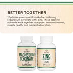 DOUBLE WOOD Magnesium Glycinate - 180 x 400 mg capsules