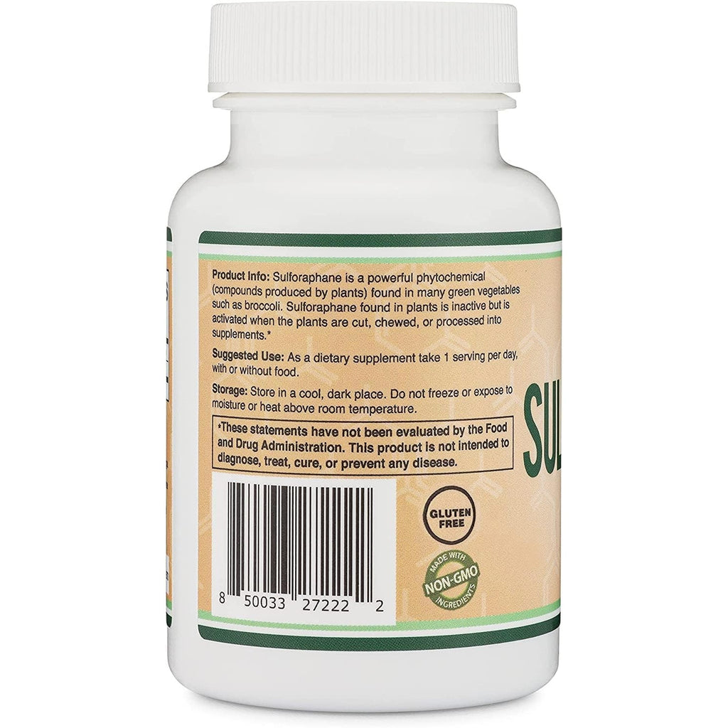 Double Wood Sulforafano 20 mg 120 Cápsulas