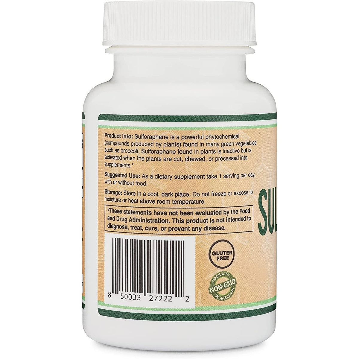 Double Wood Sulforafano 20 mg 120 Cápsulas