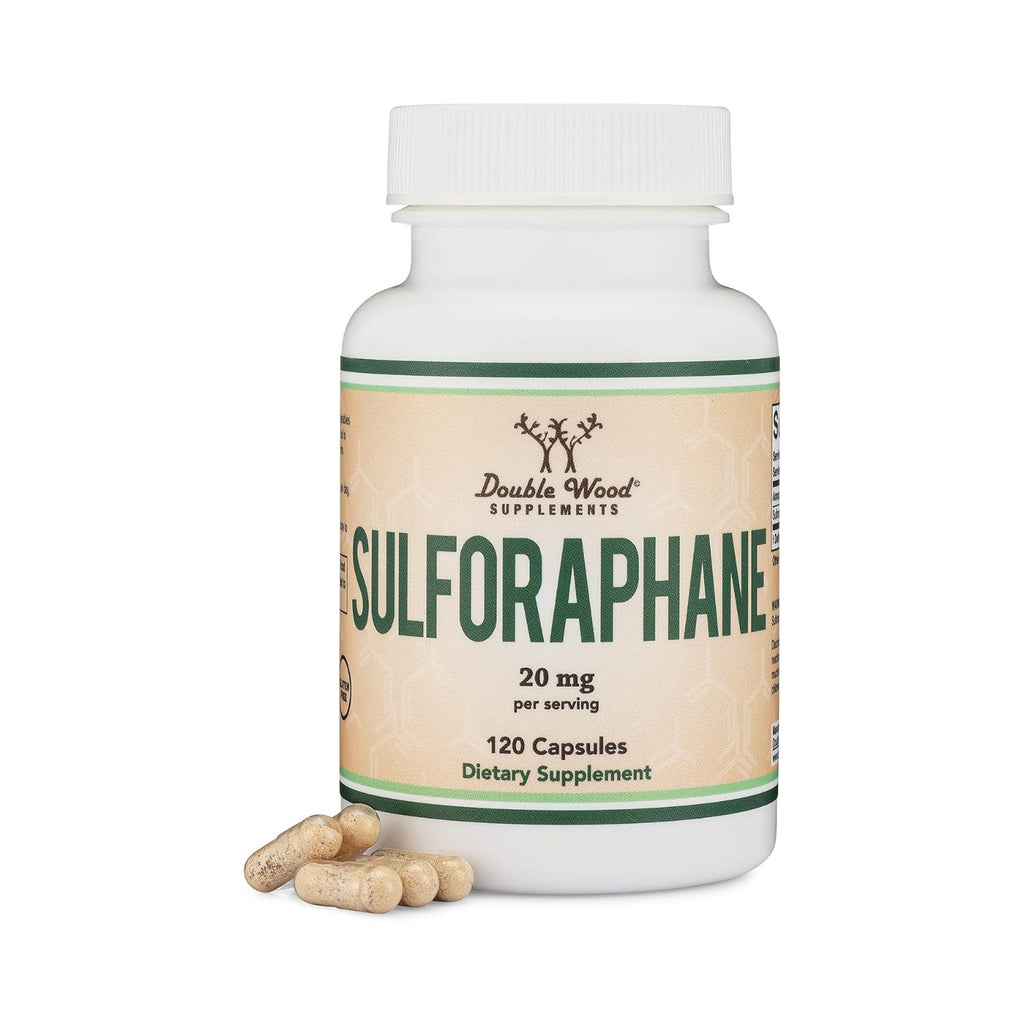 Double Wood Sulforafano 20 mg 120 Cápsulas