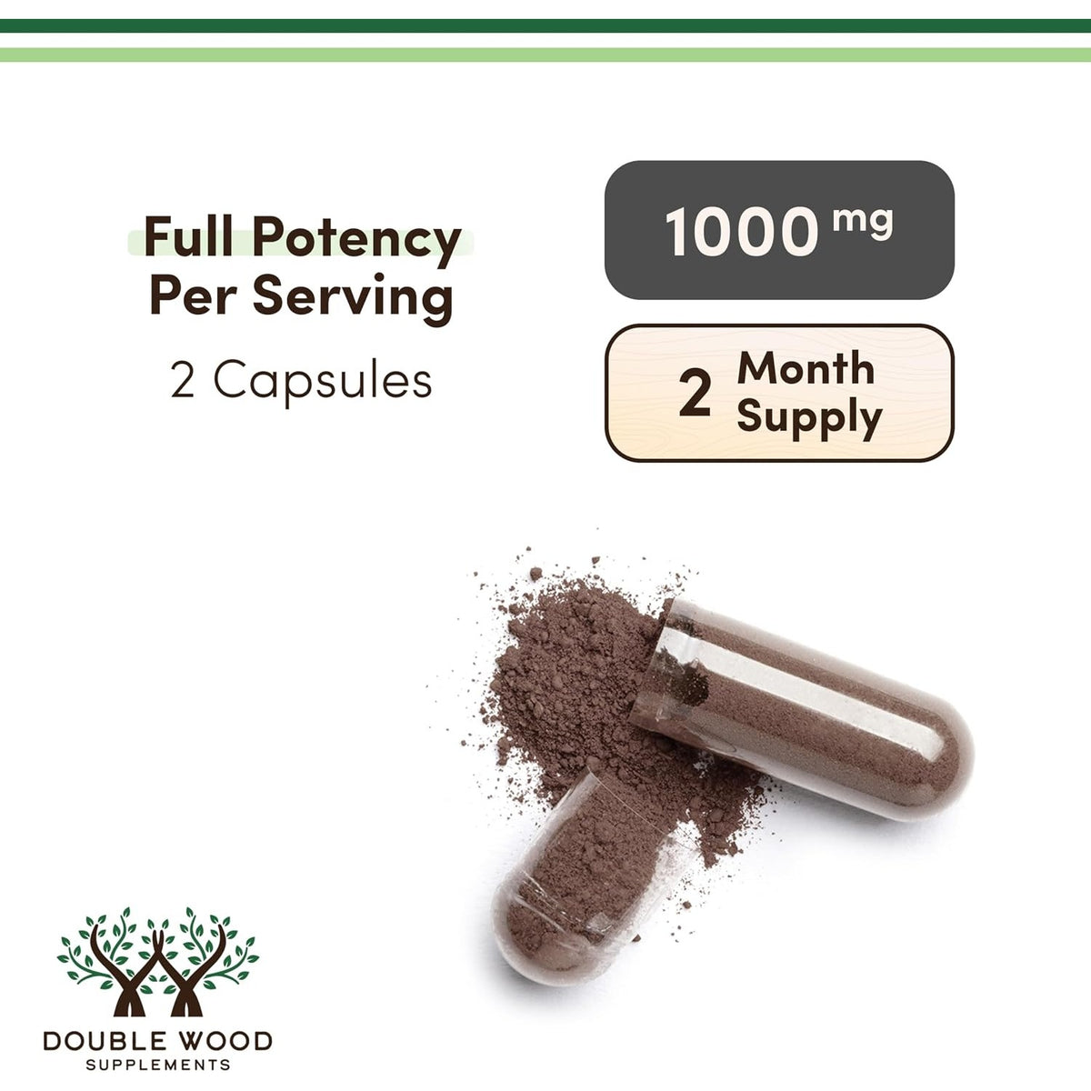 Double Wood Extracto de Resina de Shilajit 500 mg 120 Cápsulas