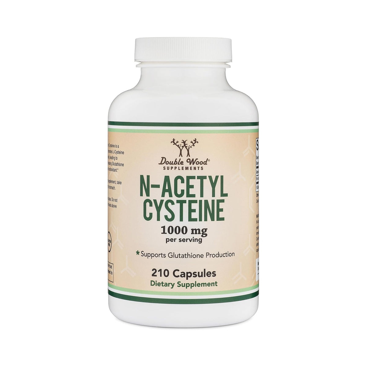 Double Wood NAC N-acetil Cisteína 500 mg 210 Cápsulas