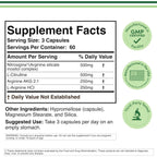 Double Wood Óxido Nítrico con Nitrosigine, L-Arginina y L-Citrulina 1500 mg Cápsulas