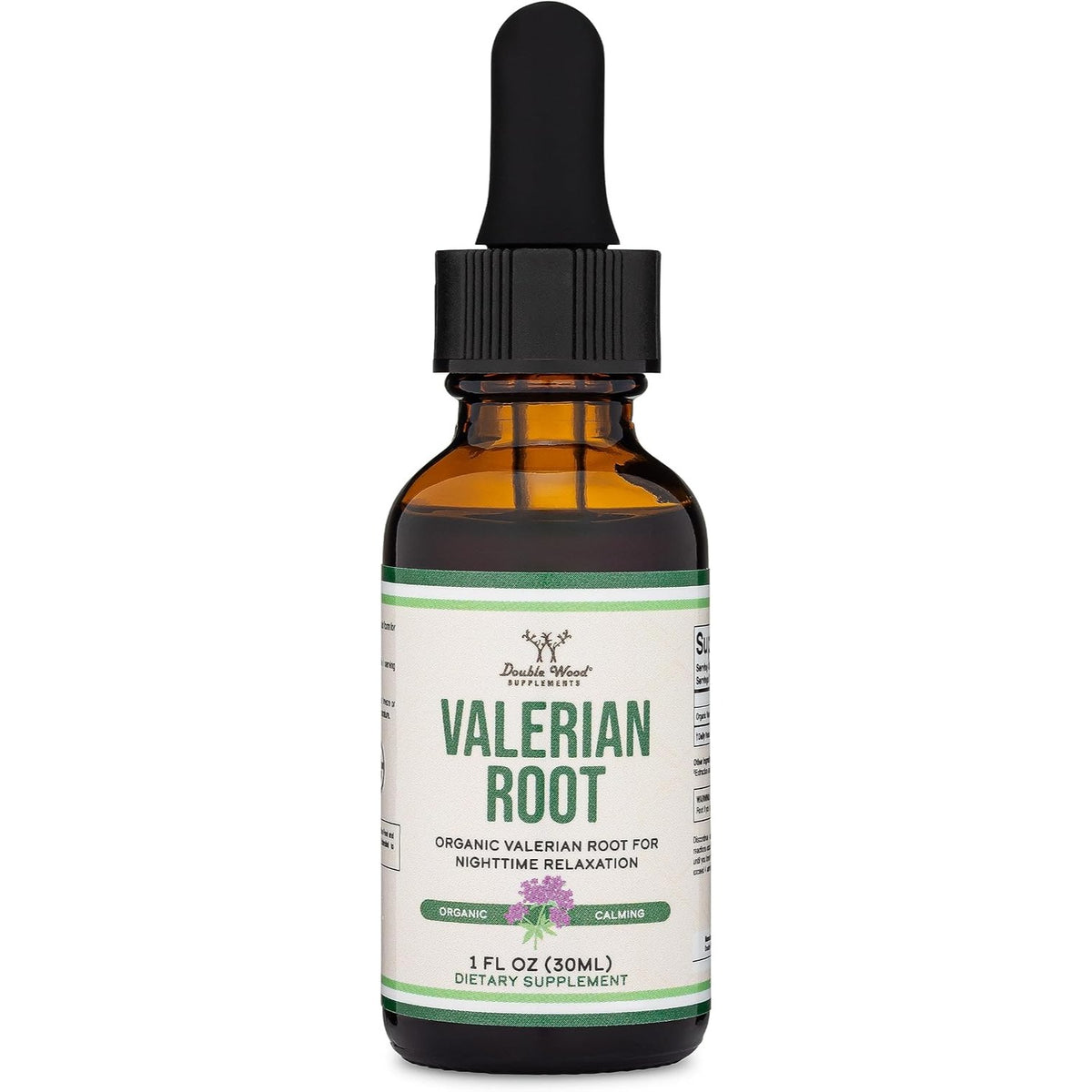 Double Wood Raíz de Valeriana Orgánica 168 mg Gotas 30 ml Sin Alcohol