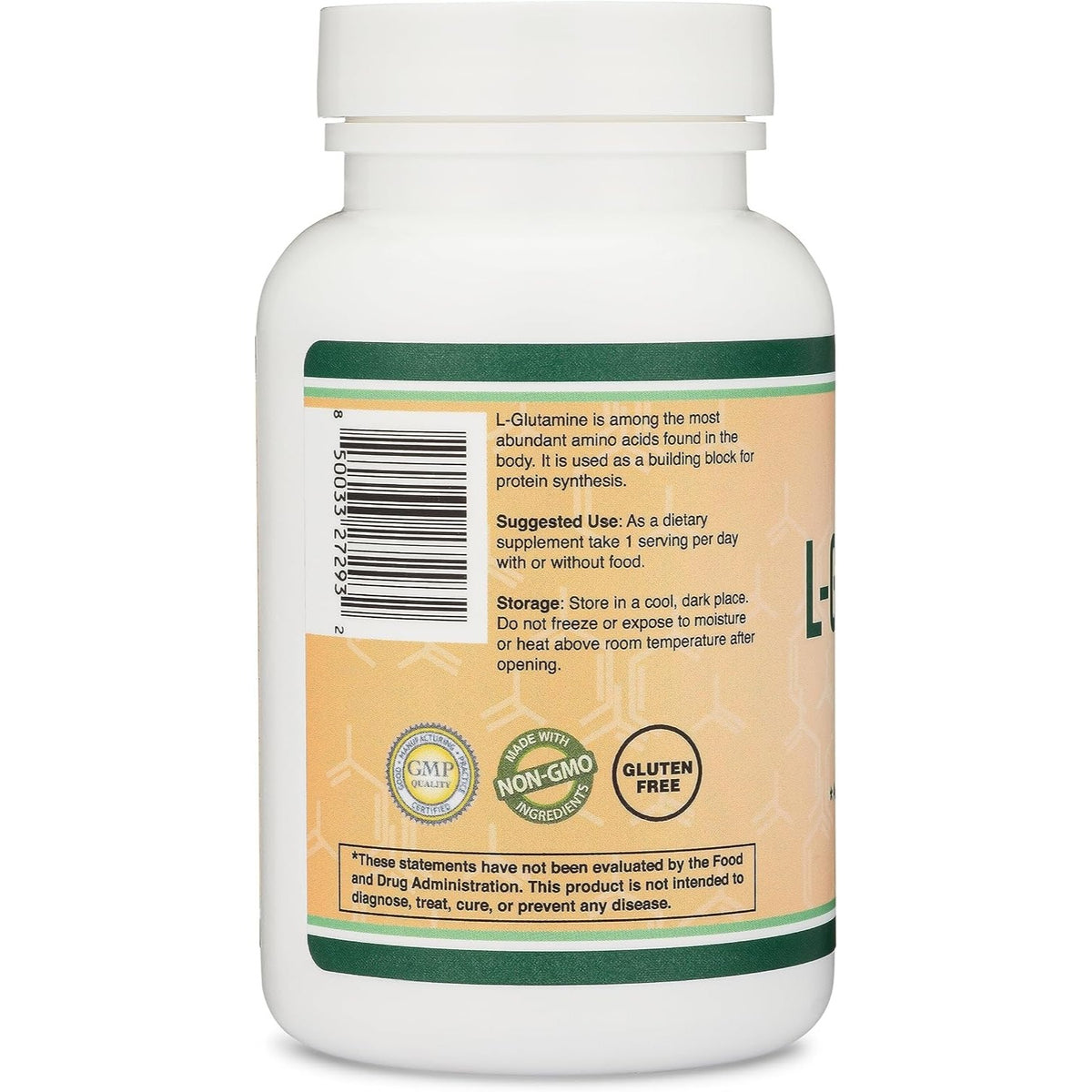 Double Wood L-Glutamina 1000 mg 120 Cápsulas