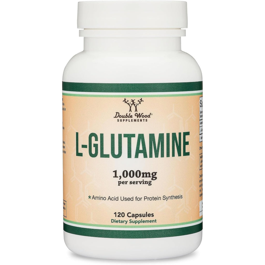 Double Wood L-Glutamina 1000 mg 120 Cápsulas