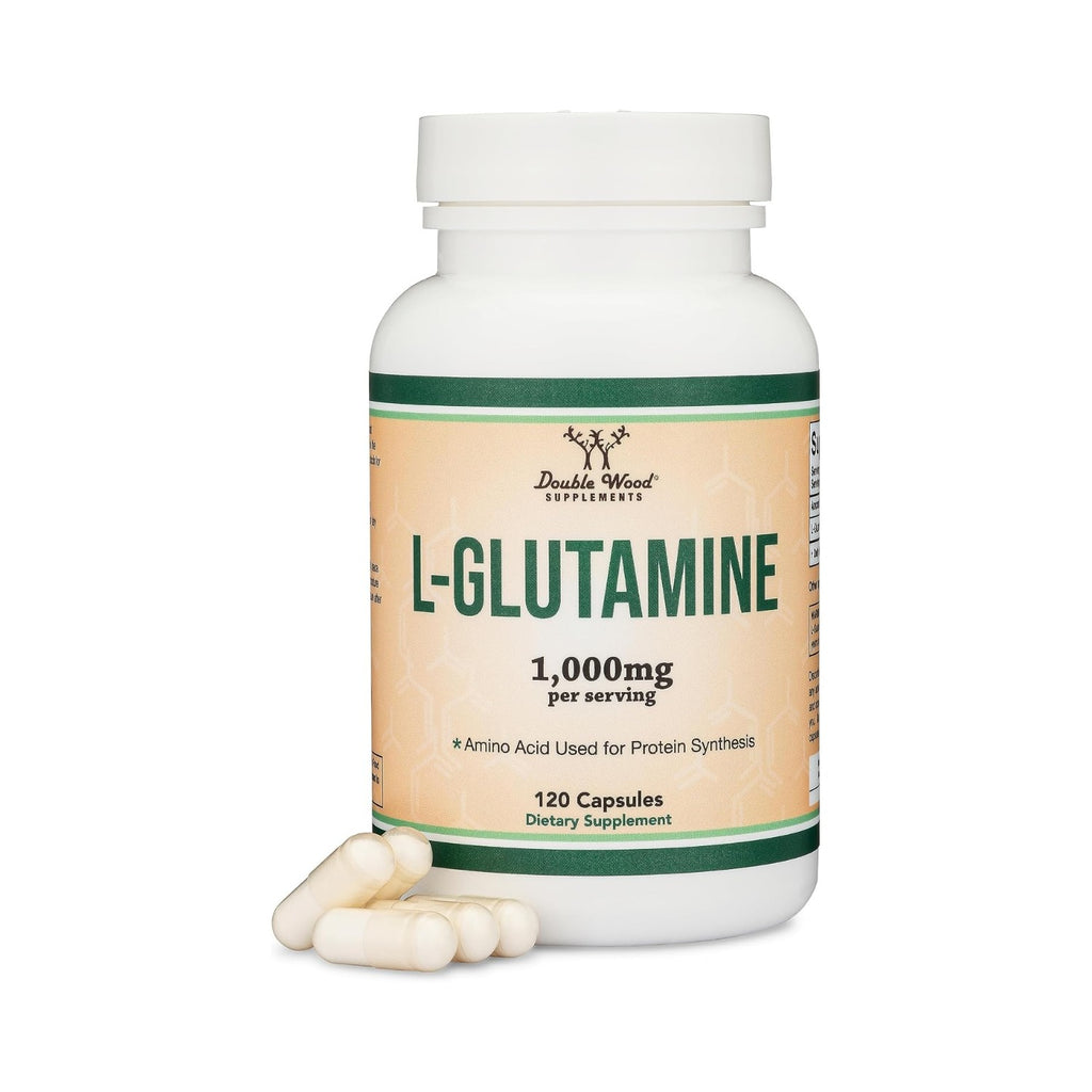 Double Wood L-Glutamina 1000 mg 120 Cápsulas