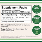 Double Wood methyl folate Metilfolato 1000 mcg 120 caps sfn