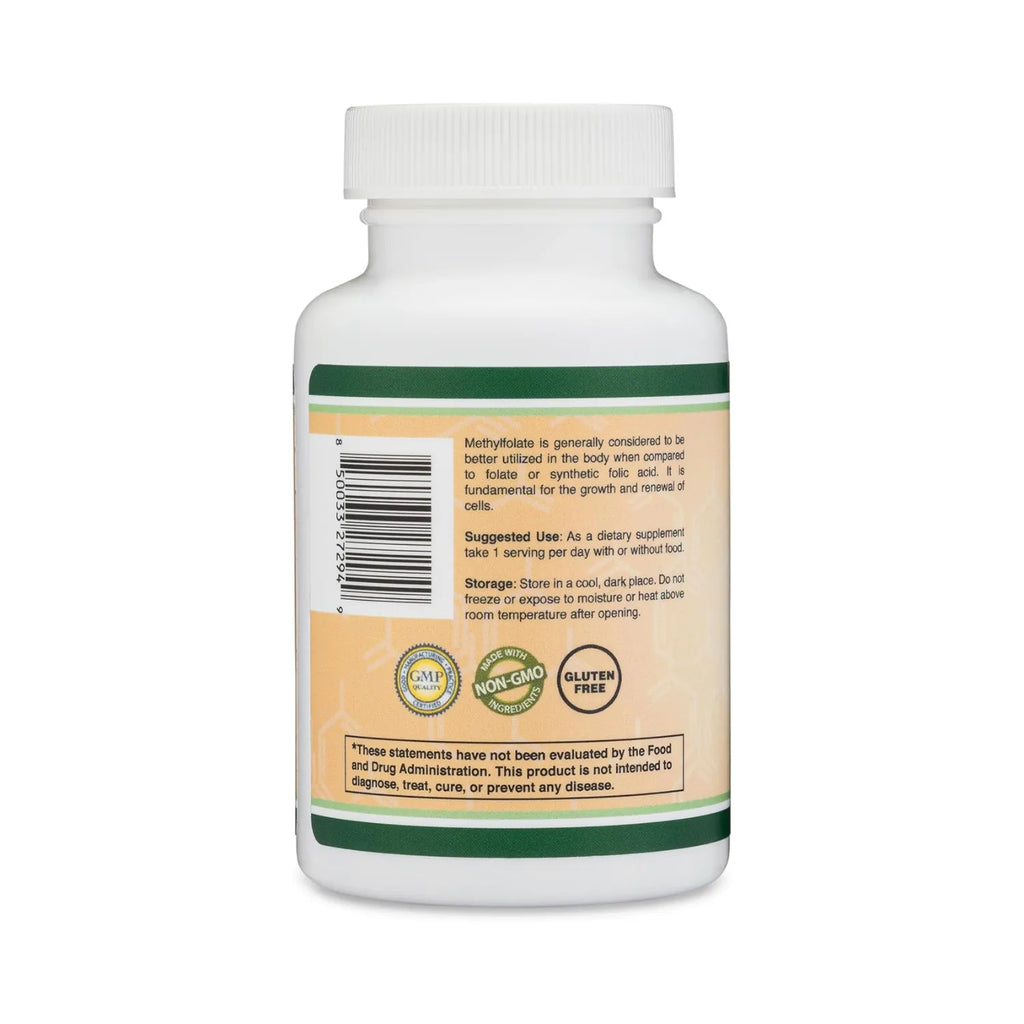 Double Wood methyl folate Metilfolato 1000 mcg 120 caps sfn