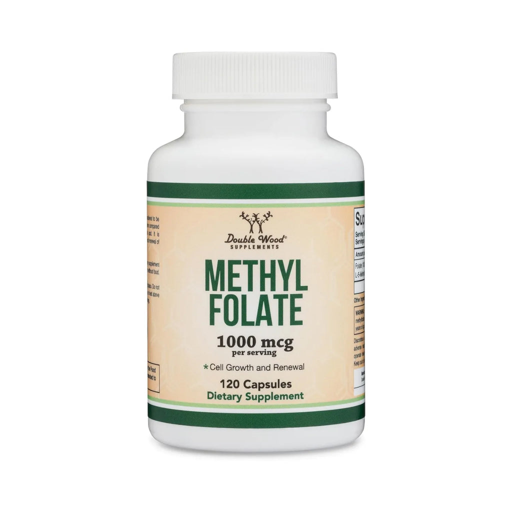 Double Wood methyl folate Metilfolato 1000 mcg 120 caps sfn
