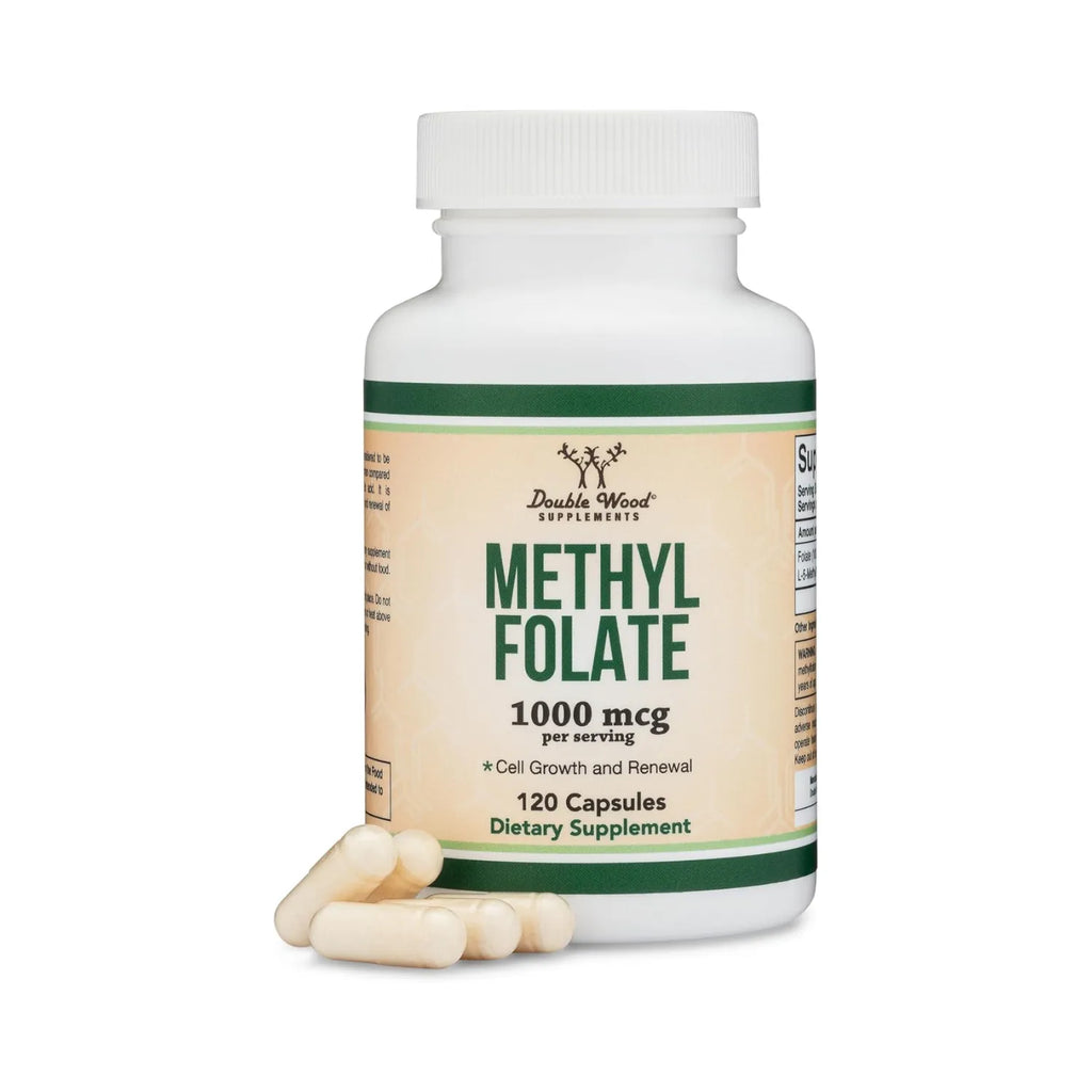 Double Wood methyl folate Metilfolato 1000 mcg 120 caps sfn