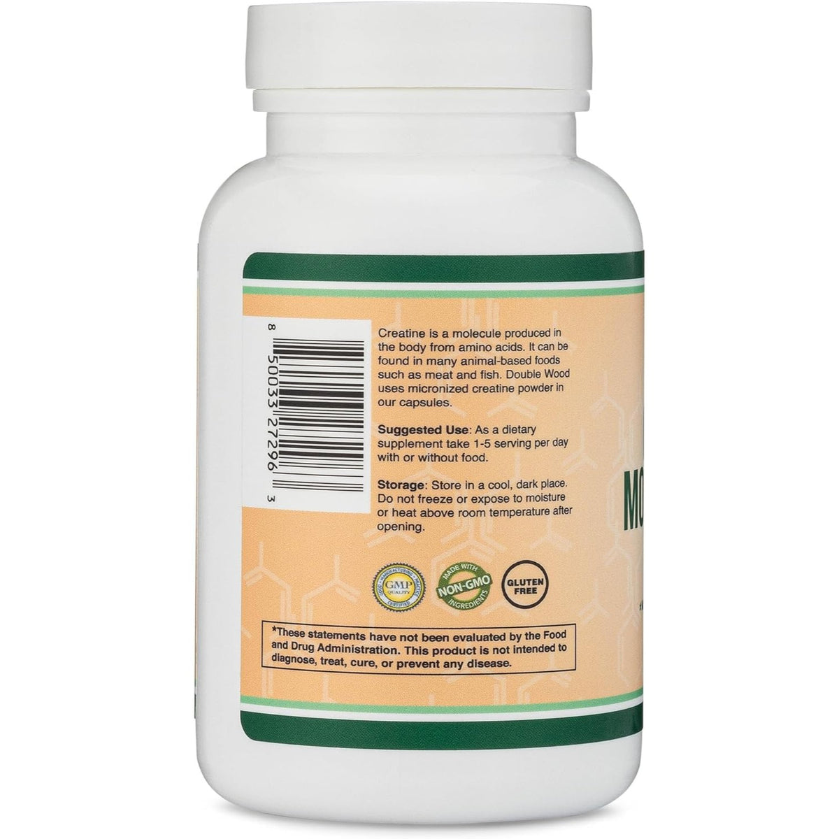 Double Wood Monohidrato de Creatina 1000 mg 120 Cápsulas