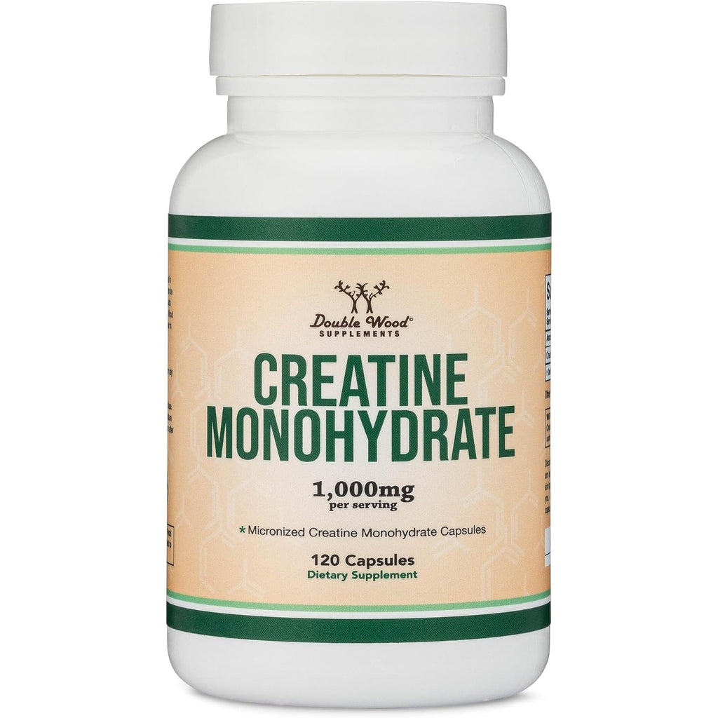 Double Wood Monohidrato de Creatina 1000 mg 120 Cápsulas