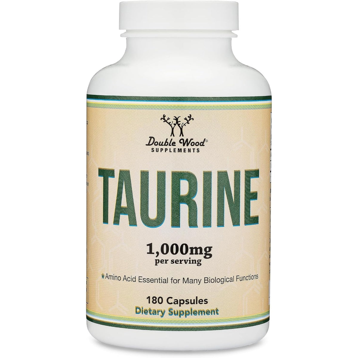 Double Wood L-Taurina 1000 mg 180 Cápsulas