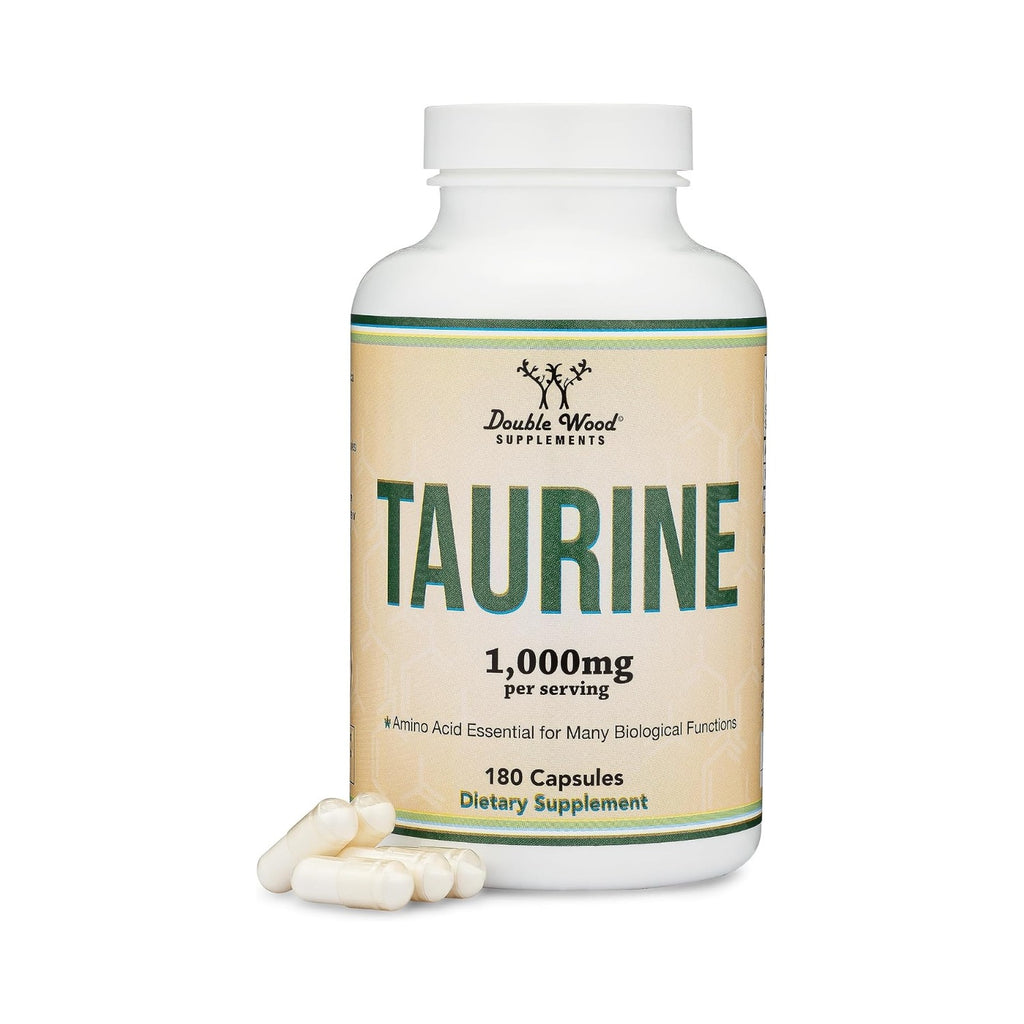 Double Wood L-Taurina 1000 mg 180 Cápsulas