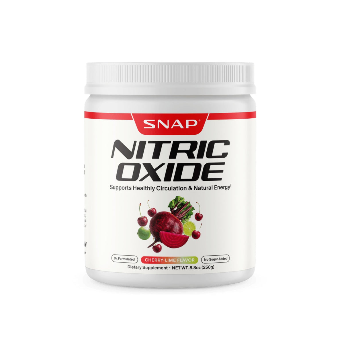 Snap Supplements Nitric Oxide Organic Beets Polvo 250 g Cereza Lima