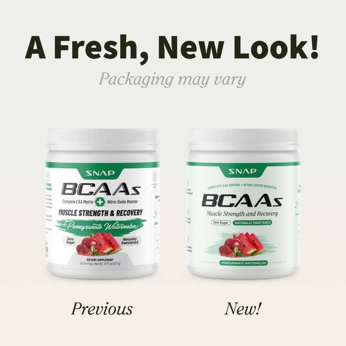 Snap Supplements BCAA Polvo 277 g Granada Sandía