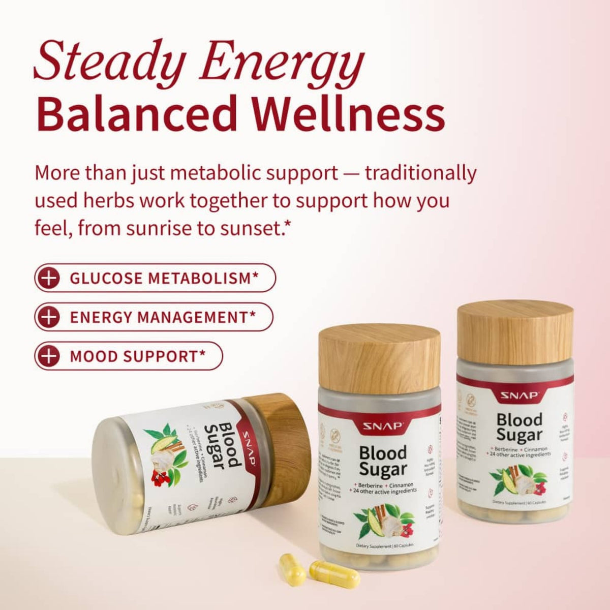 Snap Supplements Blood Sugar 60 Cápsulas