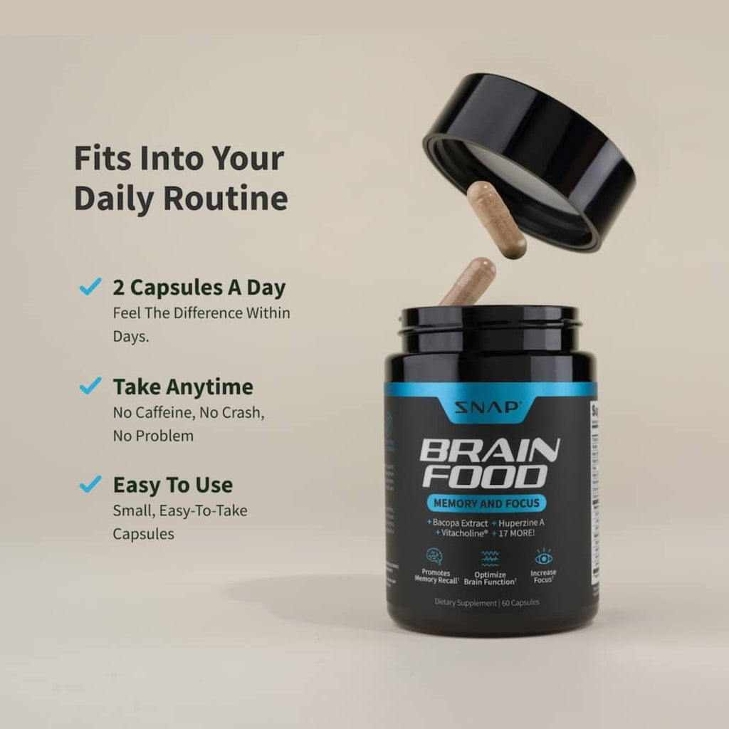 Snap Supplements Brain Food 60 Cápsulas