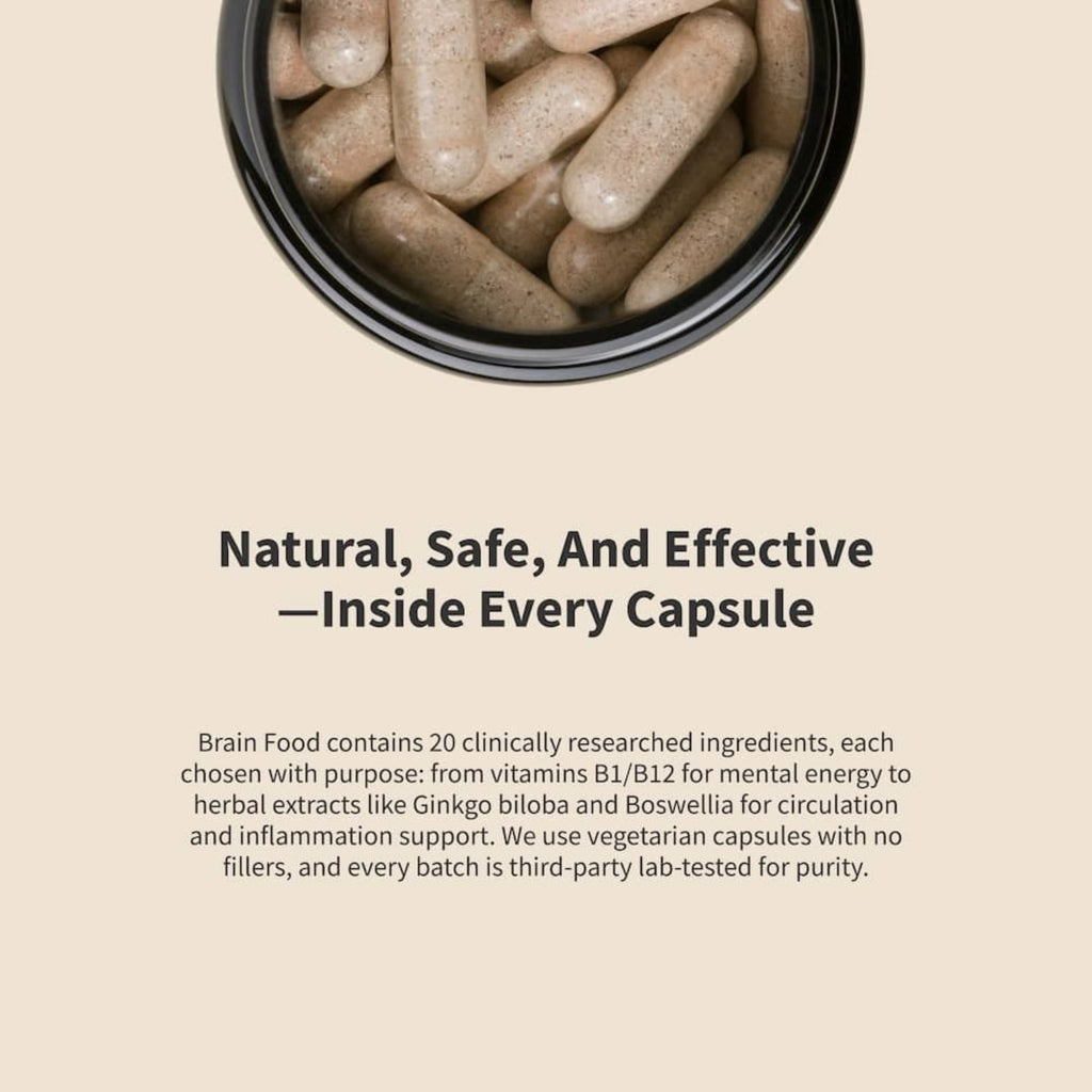 Snap Supplements Brain Food 60 Cápsulas