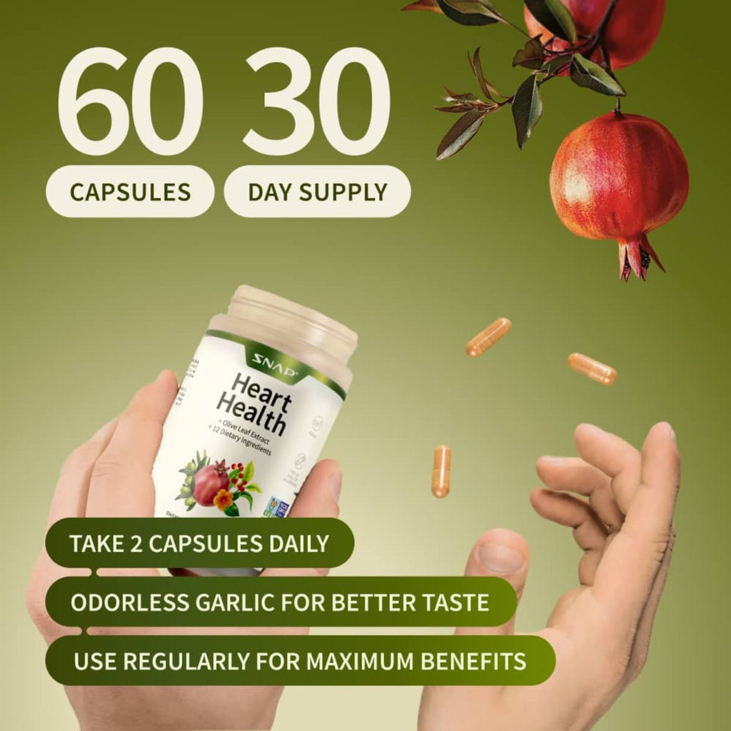 Snap Supplements Heart Health 90 Cápsulas
