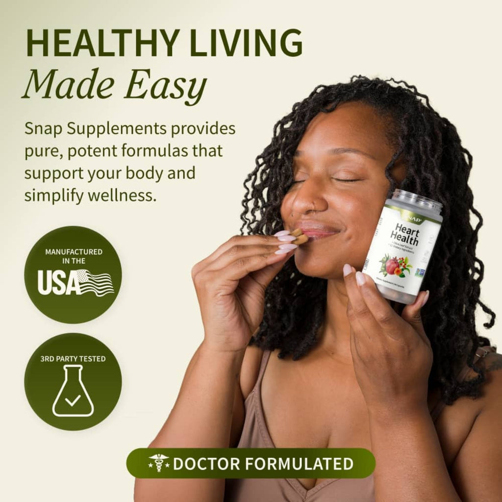 Snap Supplements Heart Health 90 Cápsulas