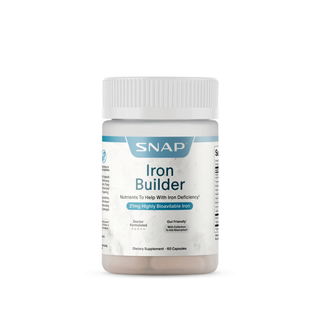 Snap Supplements Iron Builder Hierro con Vitaminas B y C 60 Cápsulas Vegetales