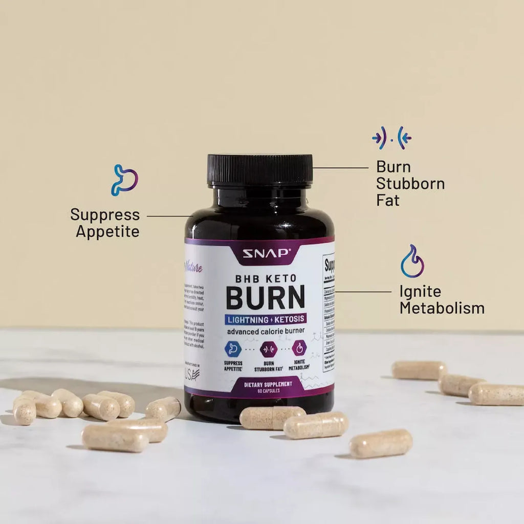 Snap Supplement Keto Burn 60 Cápsulas
