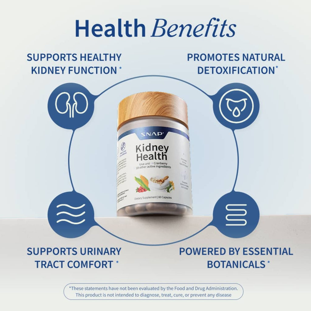 Snap Supplements Kidney Health 60 Cápsulas Vegetales